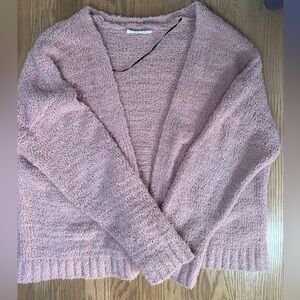 Double Zero Pink Fuzzy Cardigan - Size Small